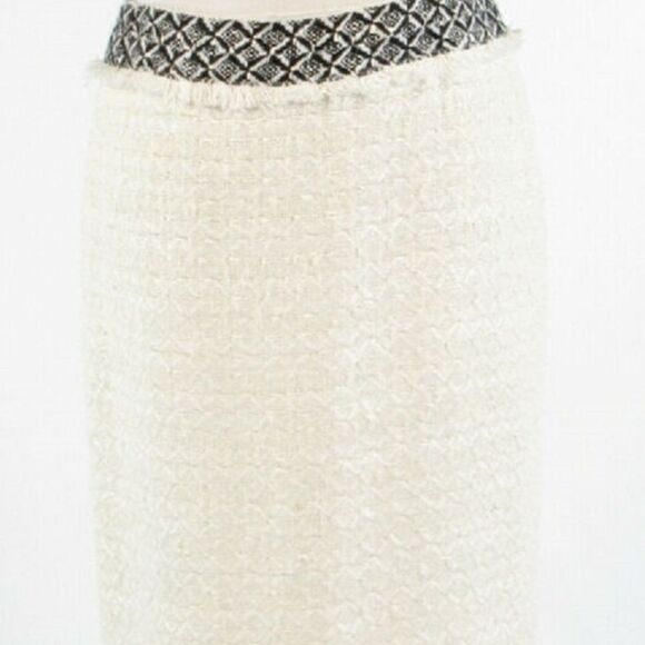 Ivory black DD COLLECTION pencil skirt 4 - Picture 2 of 8